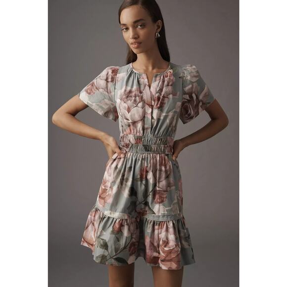 New Anthropologie x Loverly Grey: The Somerset Mini Dress $140 PLUS 1X Floral - Picture 8 of 8